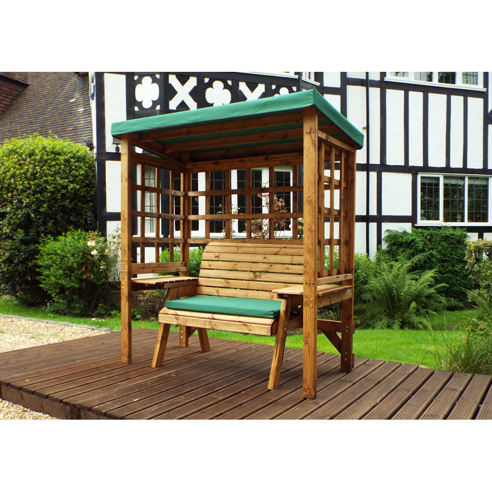Charles Taylor Wentworth 2 Seater Arbour with Green Roof Cover Image 4