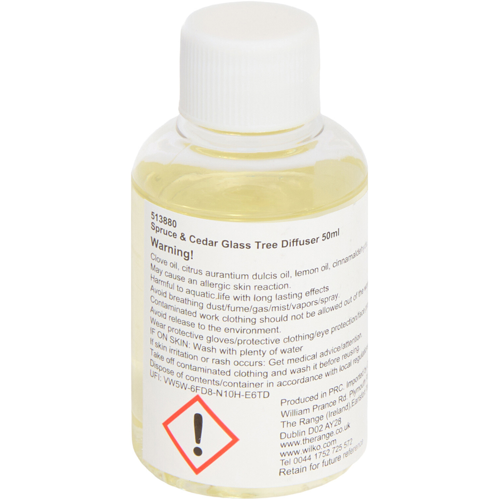 Spruce and Cedar Glass Tree Reed Diffuser Green Image 5