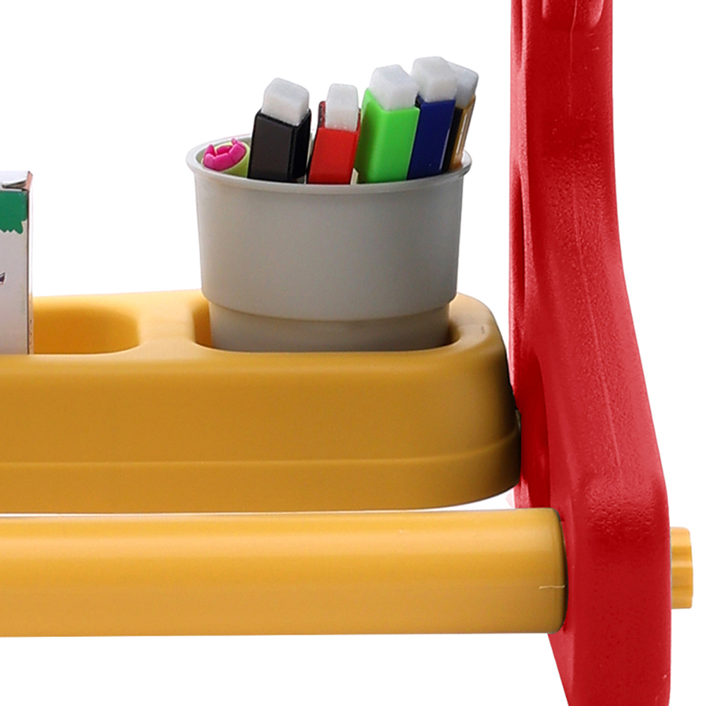 H&O Direct Kids Adjustable Double-Sided Magnetic Easel with Board Games Image 4