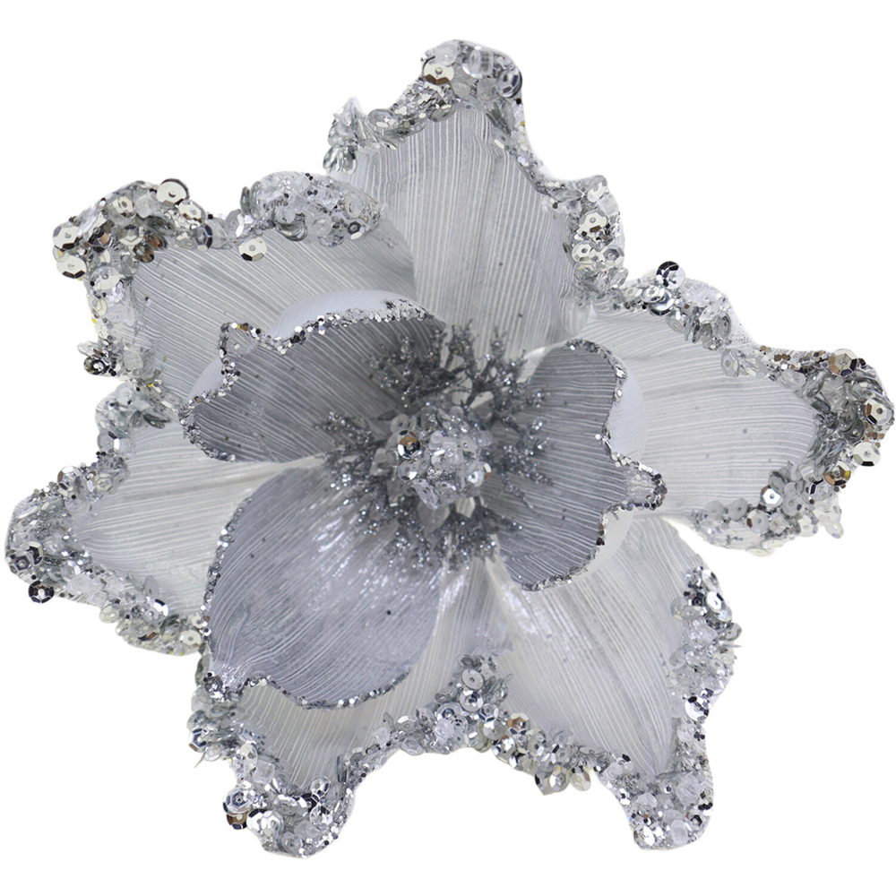 Traditional Glitter Magnolia Clip Image 4