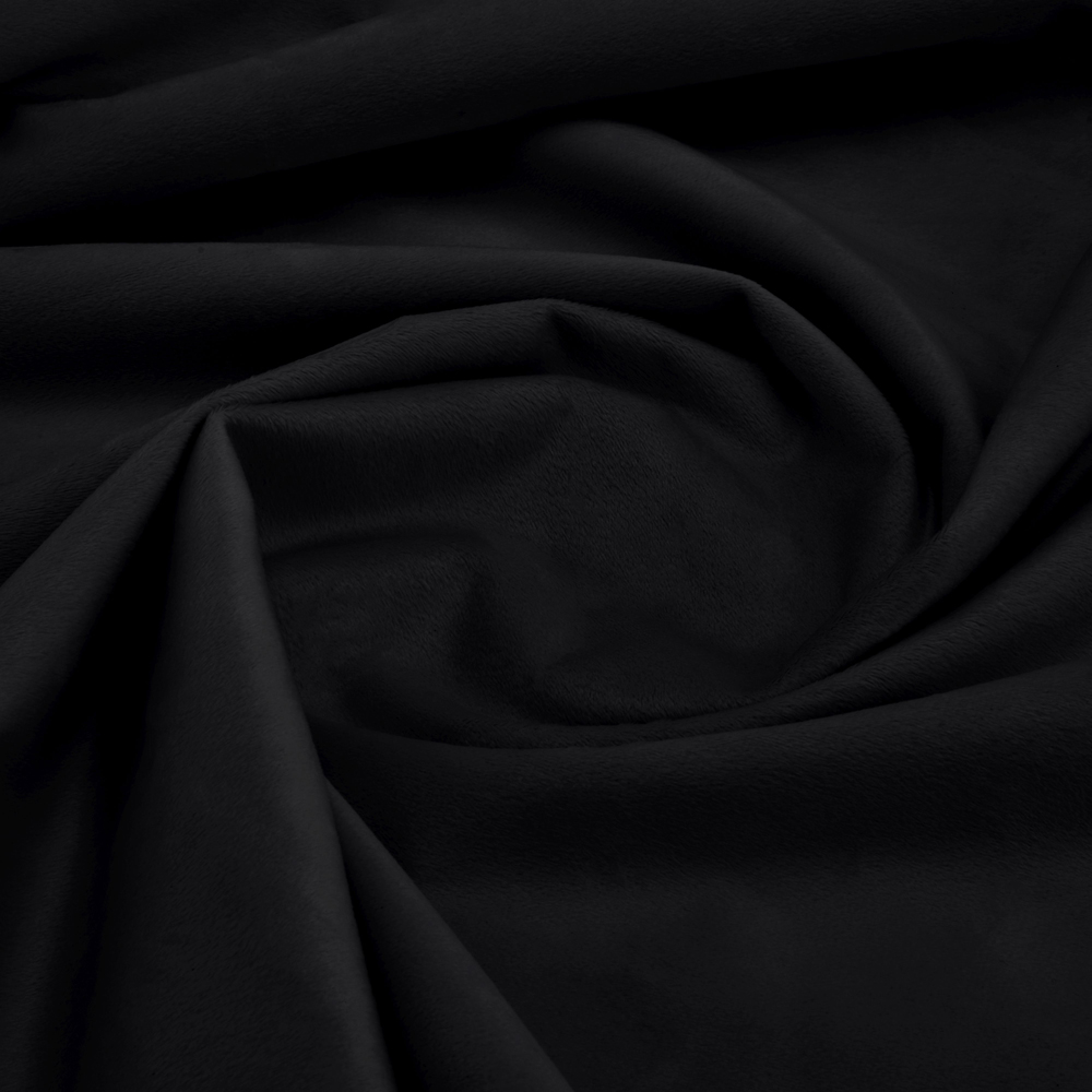 Alan Symonds Black Cascading Diamante Studs Velvet Blackout Ring Top Eyelet Curtains 117 x 137cm Image 5