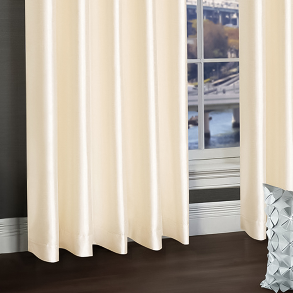 Intimates Vogue Diamante Silver Eyelet Curtains 168 x 183cm Image 3