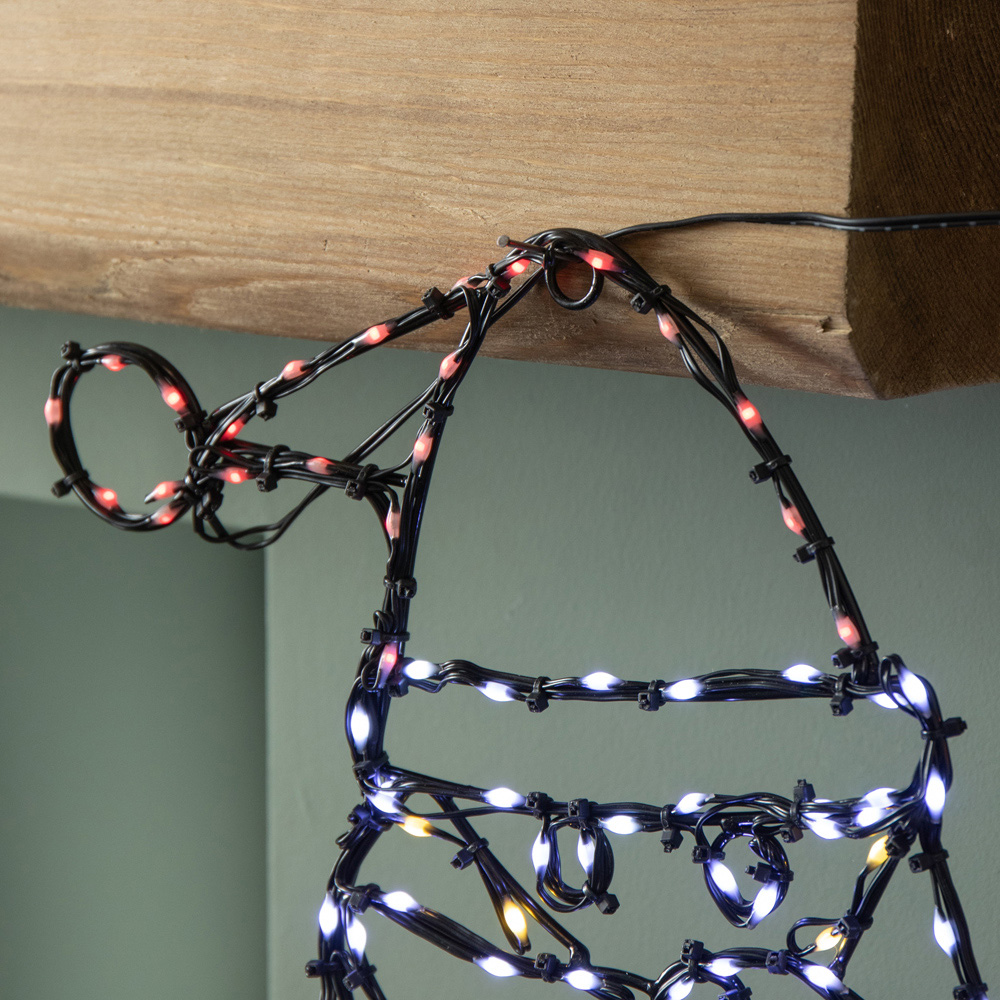 Samuel Alexander Multicolour LED FlexiBrights Light Up Christmas Santa Silhouette Decoration Image 5