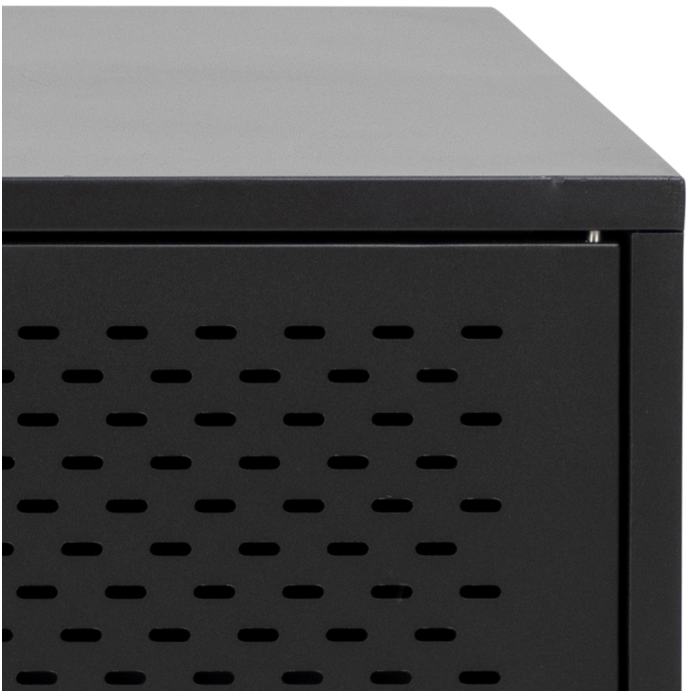 Florence Newcastle 3 Door Matt Black Sideboard Image 6