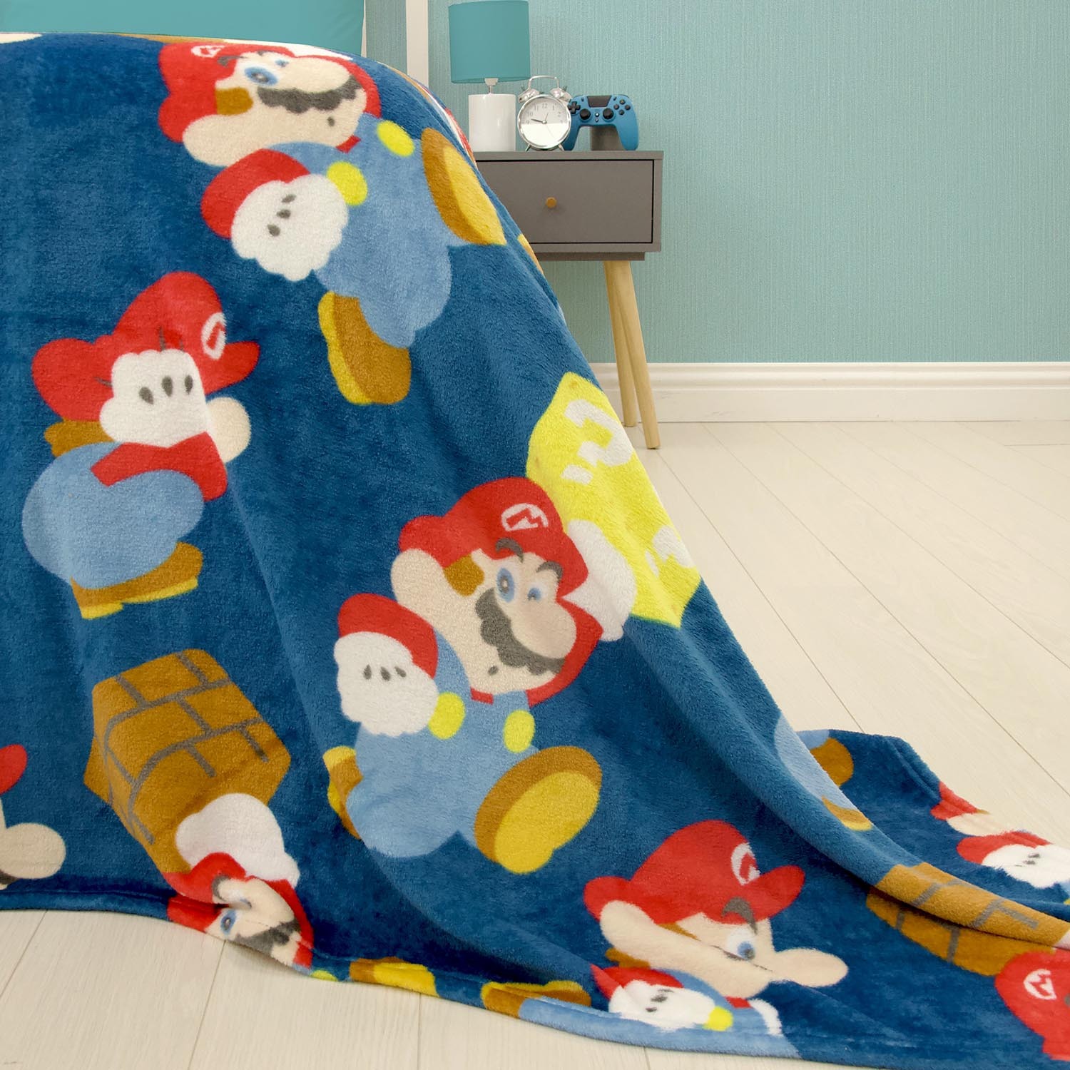 Super Mario Fleece Throw 100cm Image 2