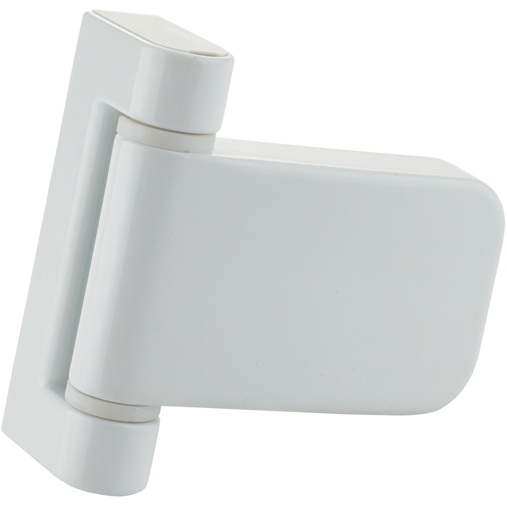 Crystal uPVC Front Door Small square glass Chatsworth White Left Hand Obscure Glass 920x2090mm Image 4