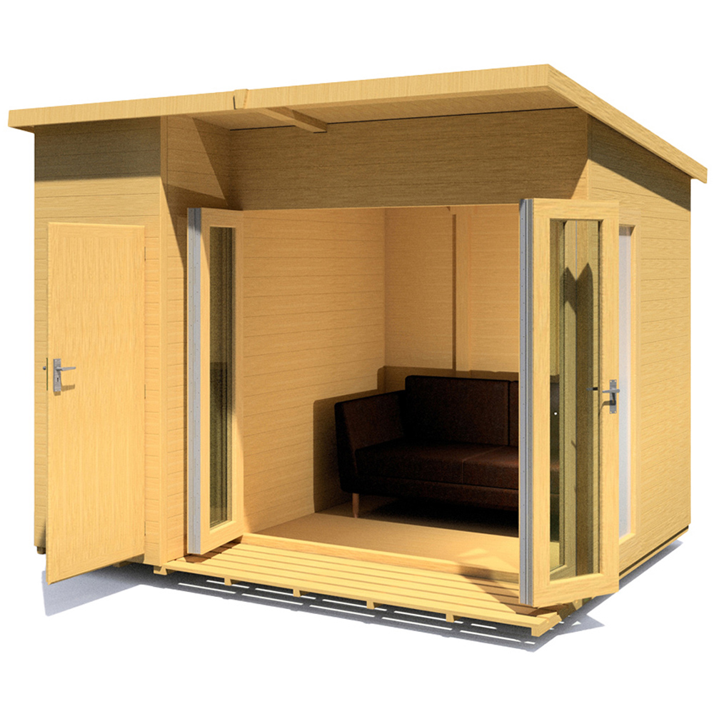 Shire Aster 10 x 8ft Shiplap Left Hand Storage Pent Summerhouse Image 2