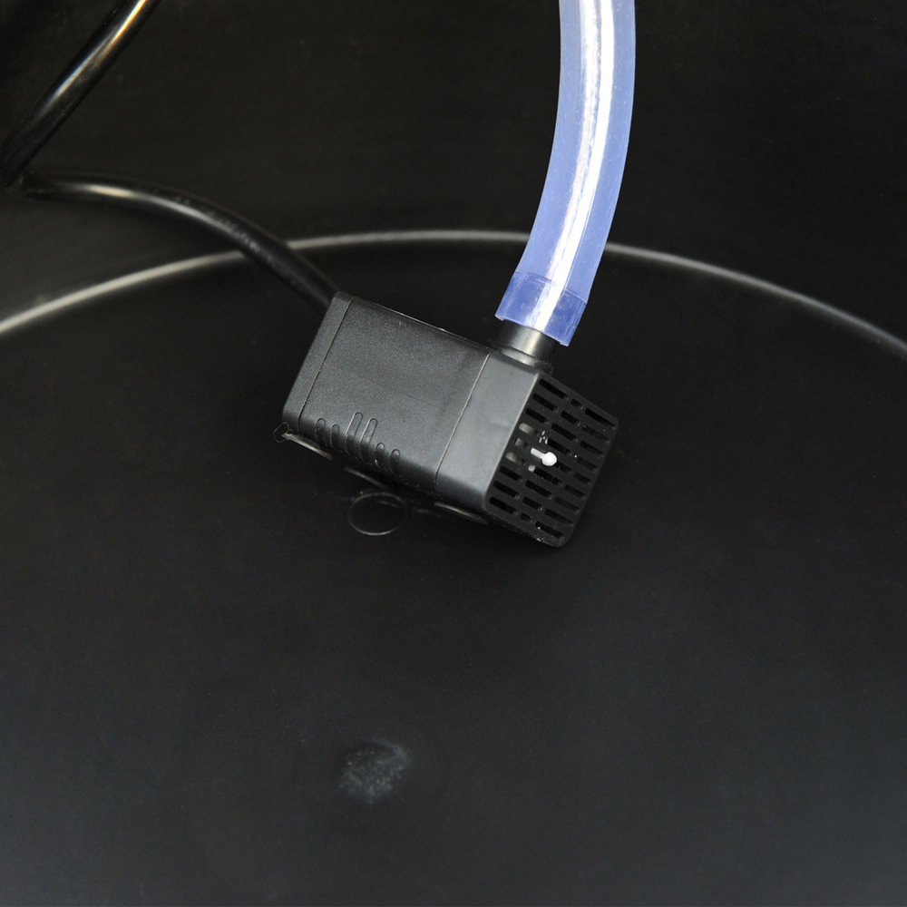 Outsunny 2 Tier Wooden Water Feature Garden Decoration Image 3