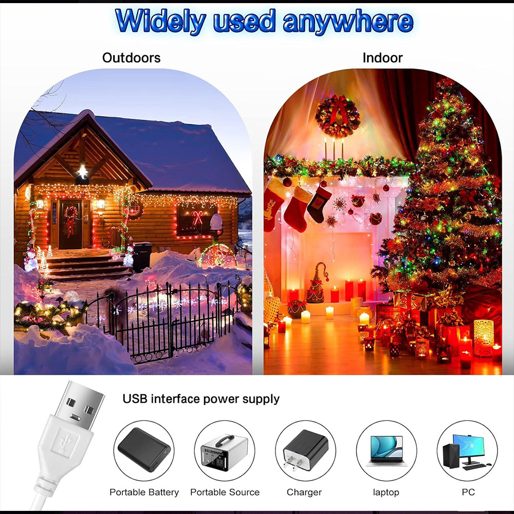 Shatchi 20m Multicolour LED Strip Rope Lights Image 4