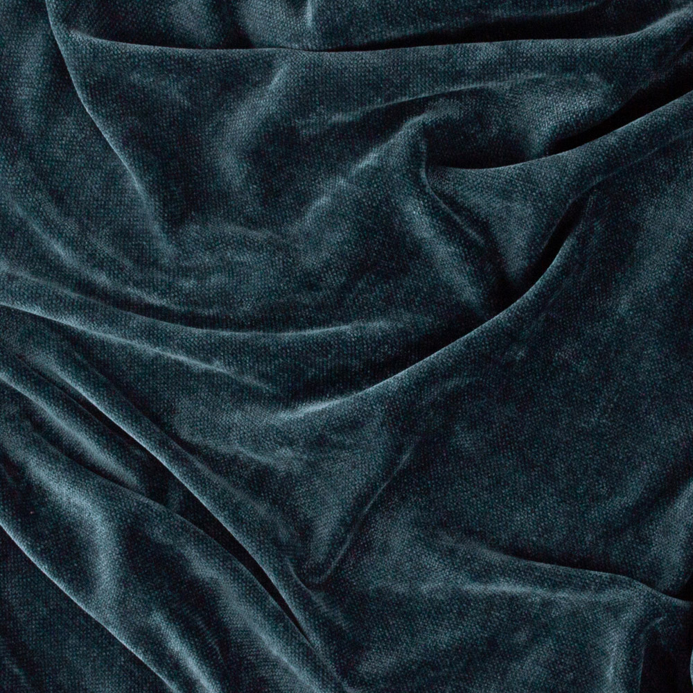 Yard Navy Heavy Chenille Velvet Throw 130 x 180cm Image 4