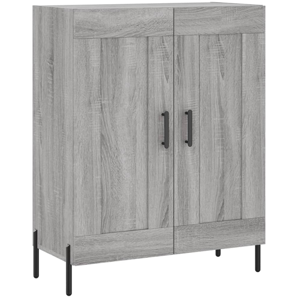 vidaXL 2 Door 3 Shelf Grey Sonoma Highboard Image 7