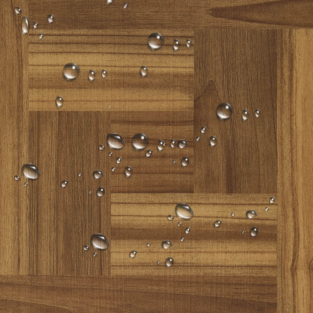 Living and Home Parquet Dark Wood Self-Adhesive PVC Flooring Tile 10 Pack Image 6