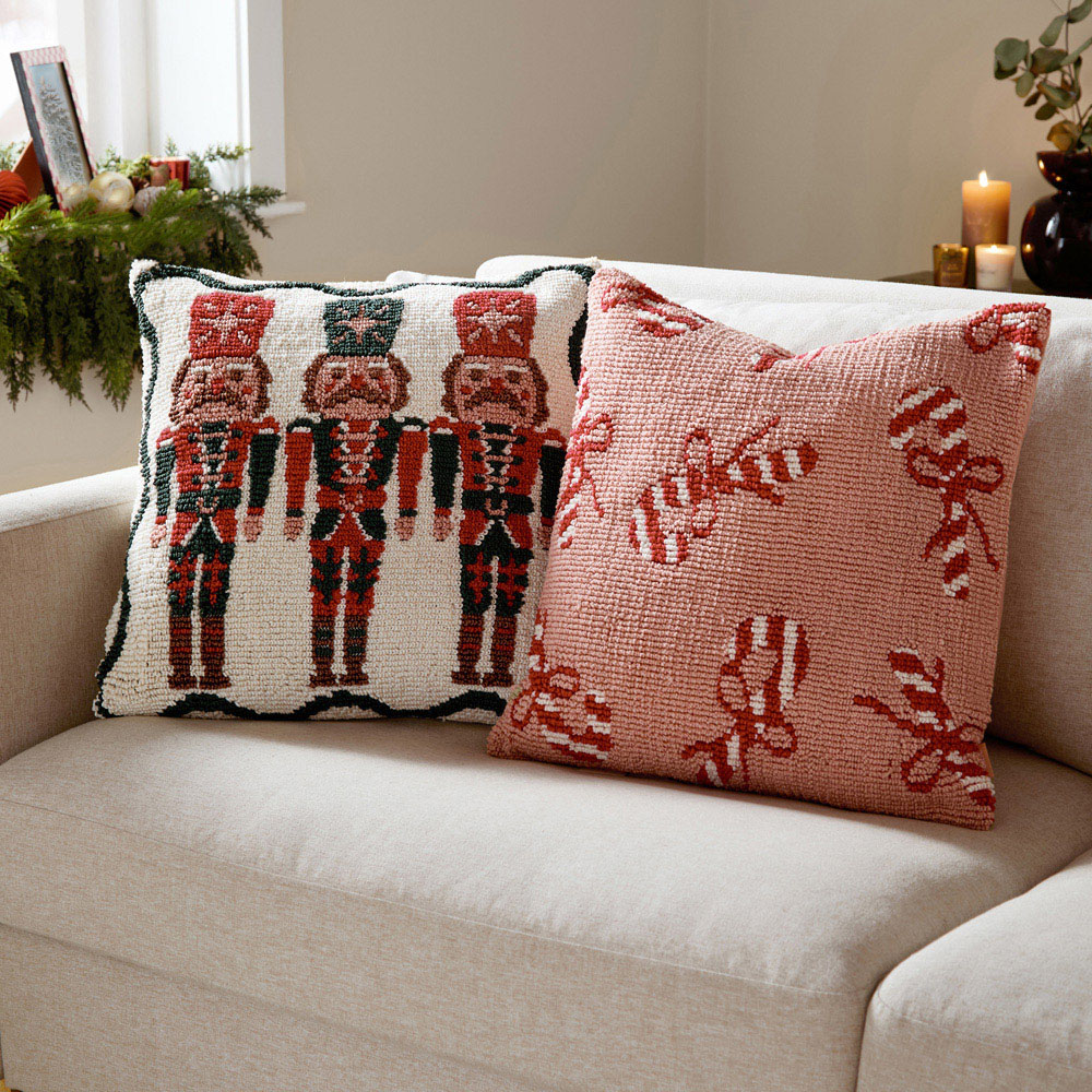 Furn Nutcracker Trio Tufted Cream Cushion 45 x 45cm Image 6