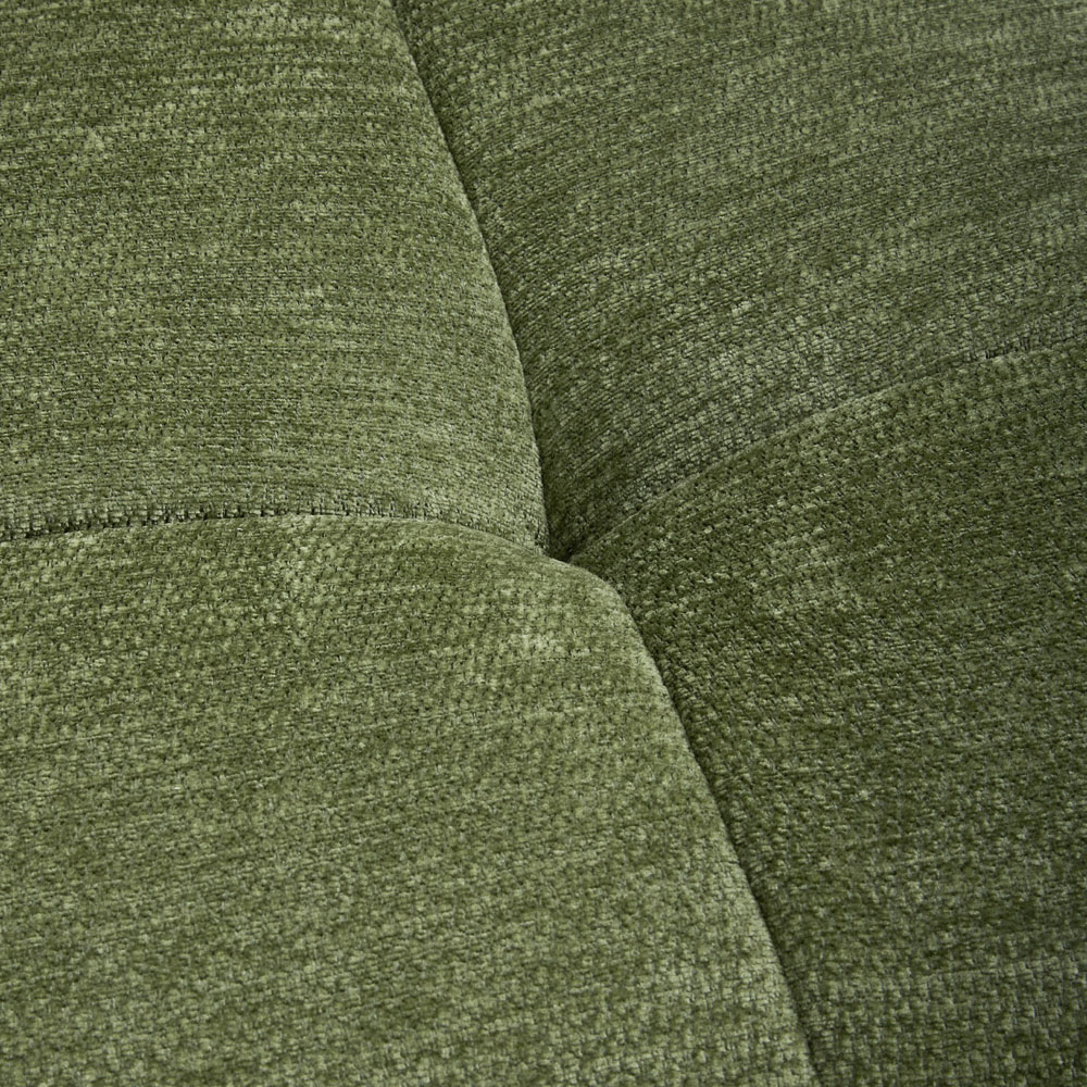 Living and Home Green Chenille Quilted Backrest Lounge Chair Image 5