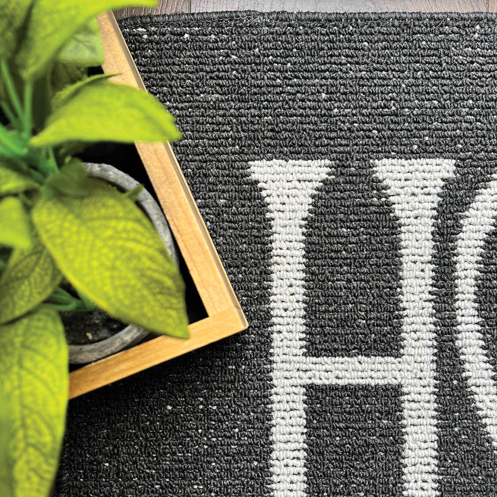 My Mat Home Charcoal Stain Resistant Runner 67 x 200cm Image 3