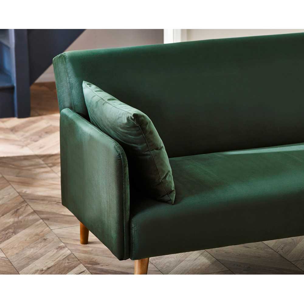 Julian Bowen Andi 3 Seater Green Sofa Bed Image 7