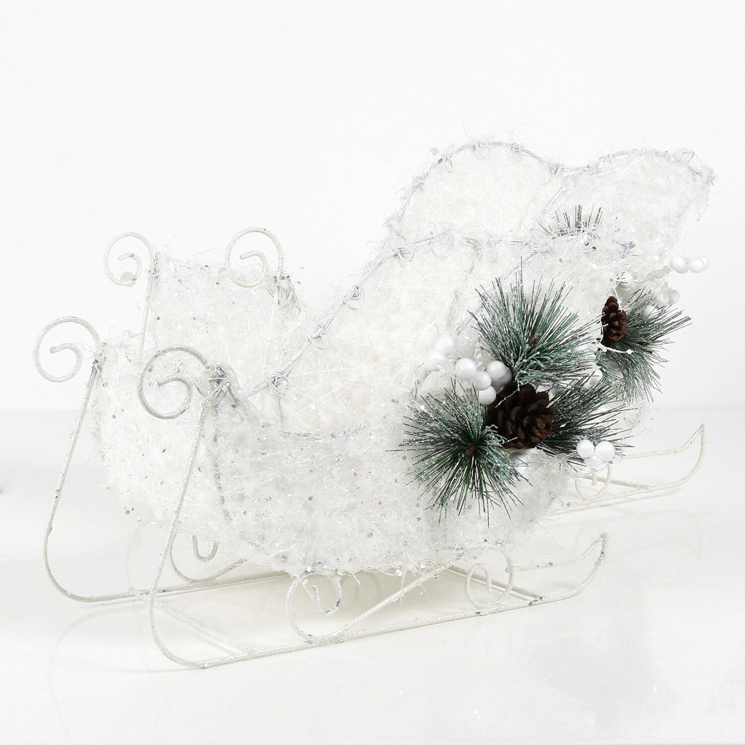 Set of 2 Floristry Sleighs - White Image 3