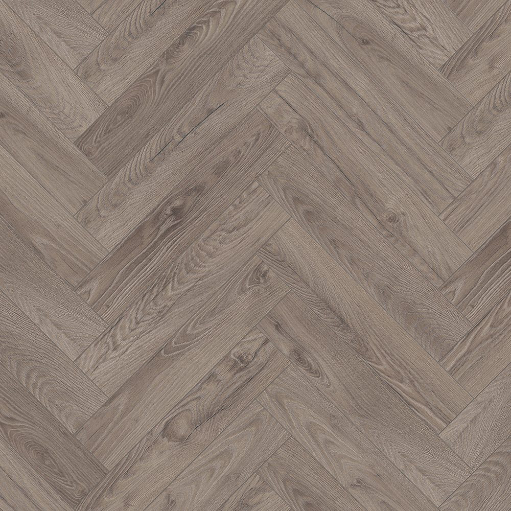 National Skirting Oak Rutherford Herringbone Laminate Flooring 11 Pack Image 2