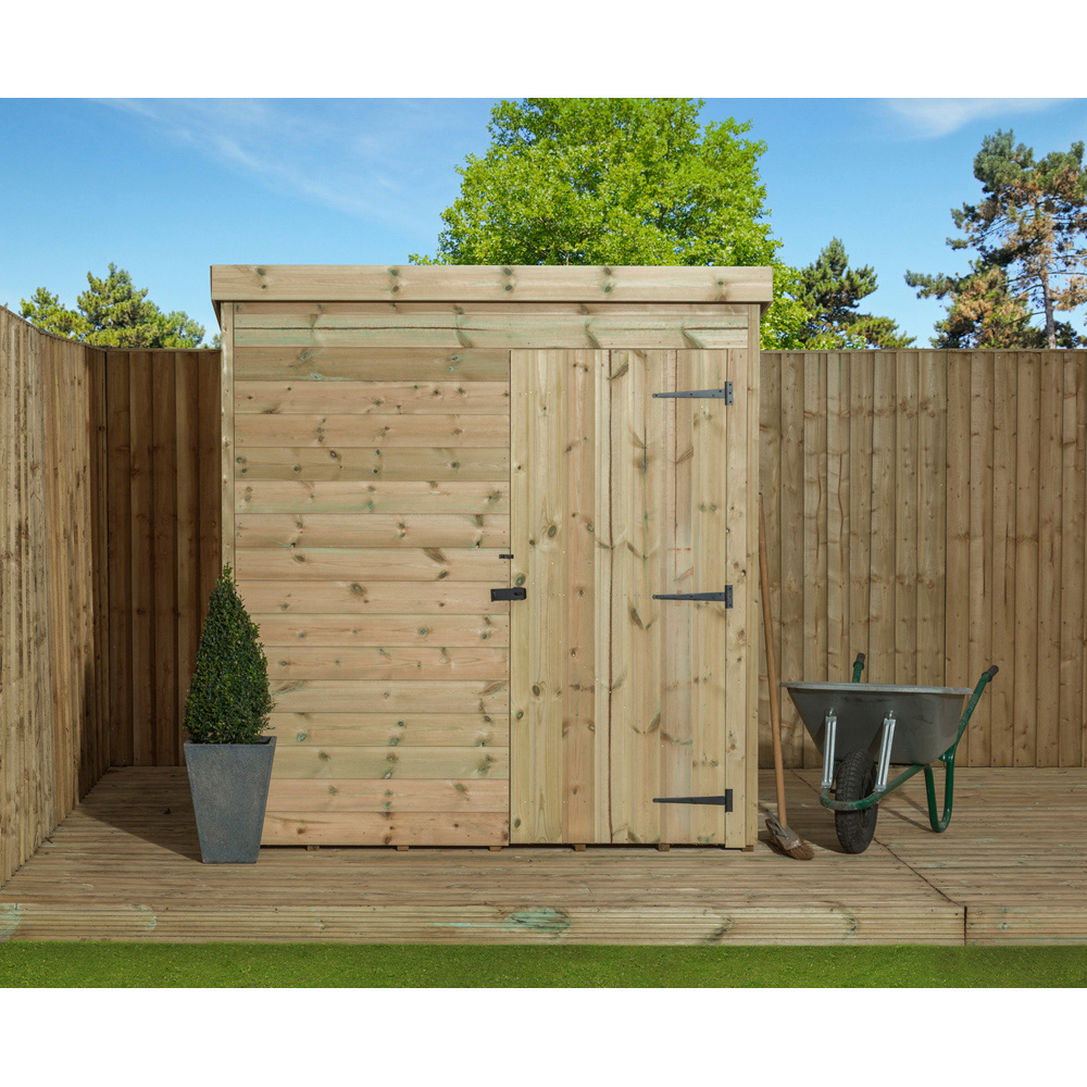 Empire Sheds 1000 7 x 7ft Door Tongue and Groove Pent Garden Shed Image 3