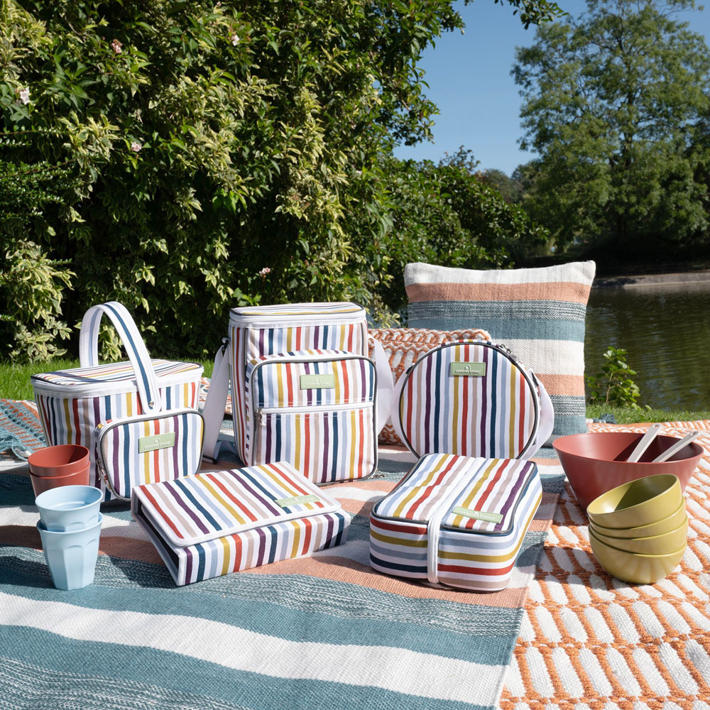 Country Living Woven Striped Outdoor Cushion 45 x 45cm Image 2
