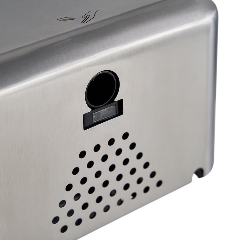 Bremmer Nano Blade Brushed Steel Compact Hand Dryer 1300W Image 4