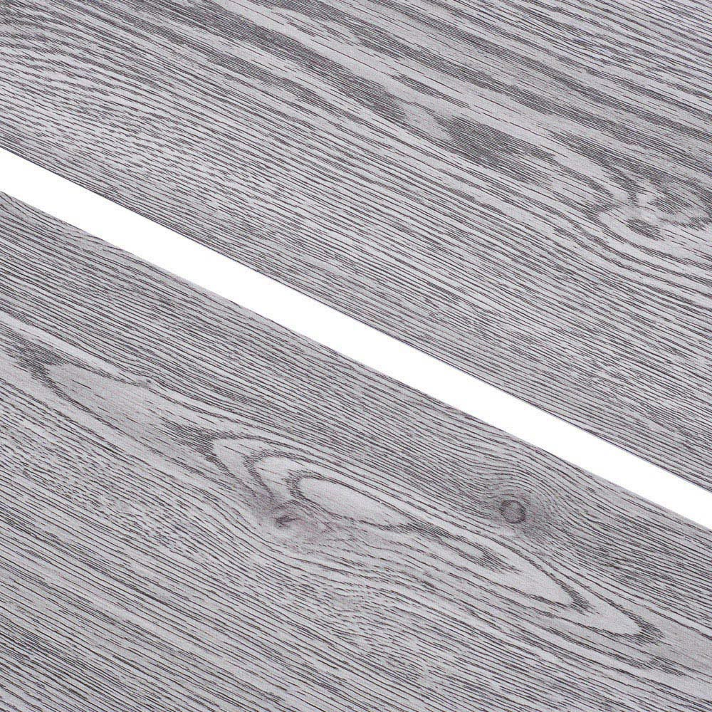 Living and Home Grey Rustic Wood Grain SPC Vinyl Floor Tile 14 Pack Image 3