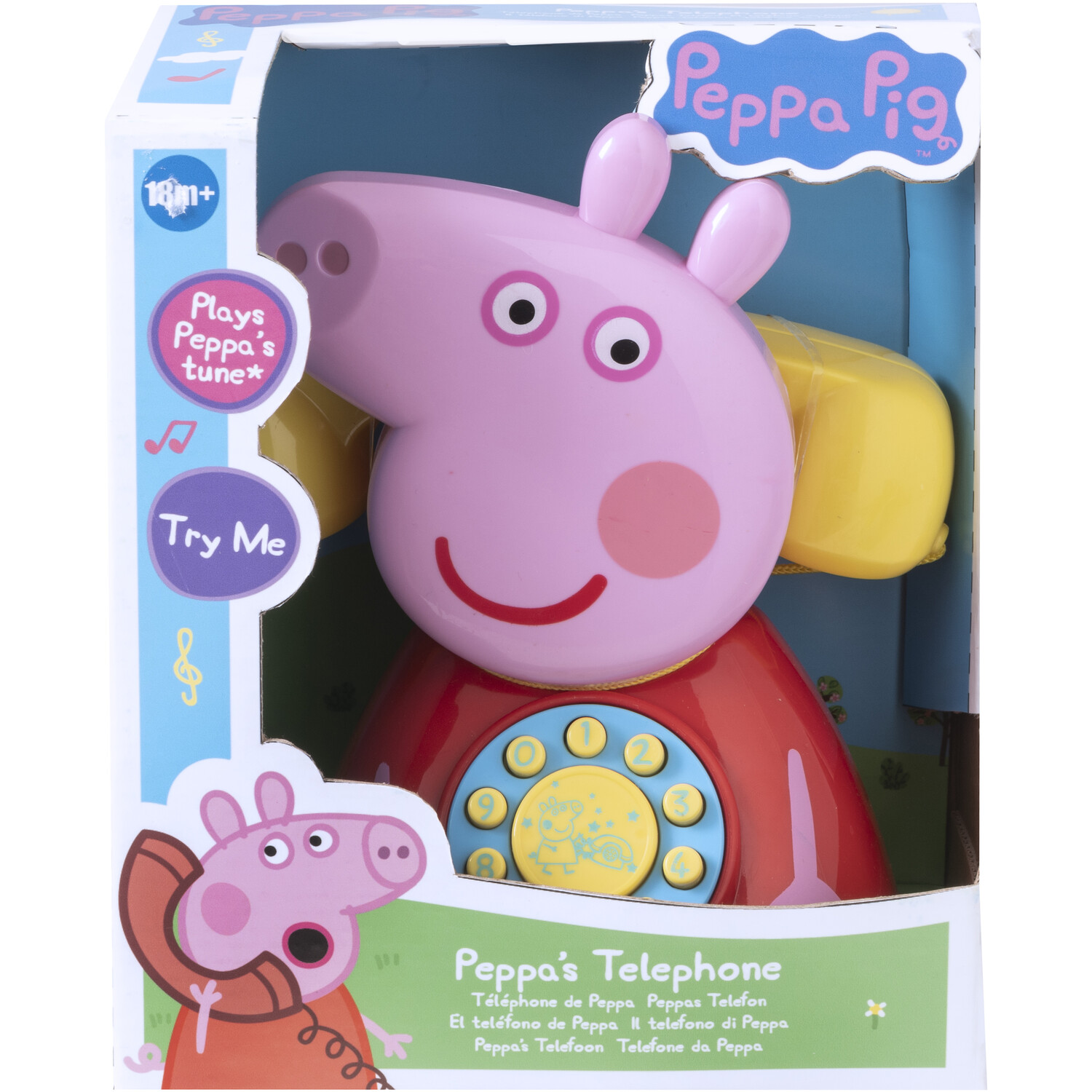 Peppa Pig Pink Peppa's Telephone Image 1