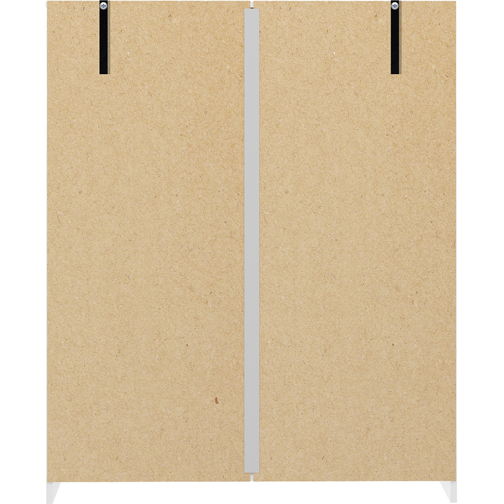 Seconique Denver 5 Drawer White Gloss Storage Chest Image 7