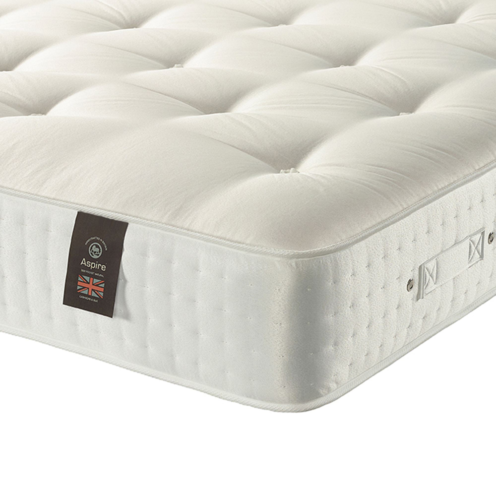 Aspire Luxury King Size Medium Comfort Cashmere Wool Pocket Spring Mattress Image 3