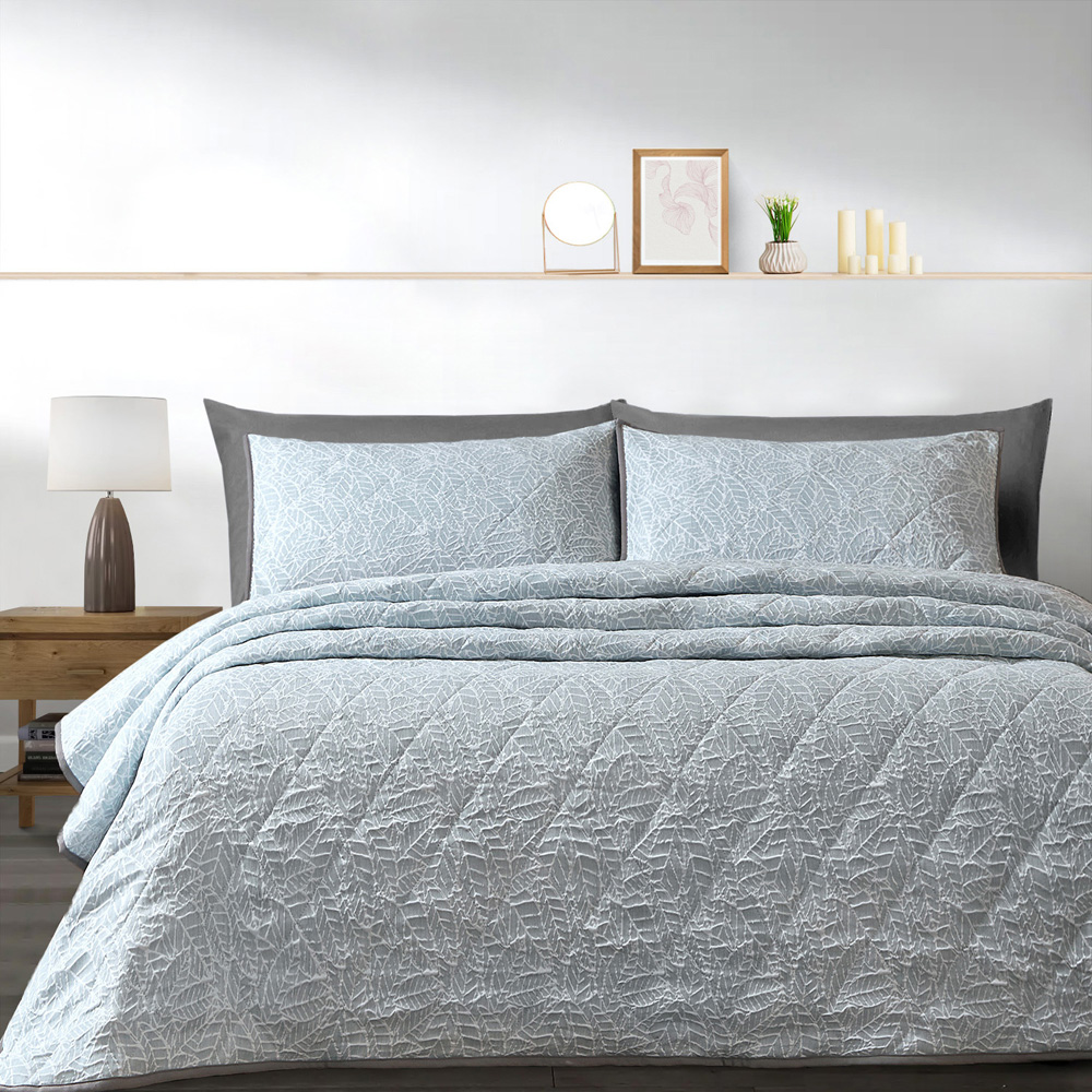 Velosso Ayda King Size Jacquard Quilted Bedspread Set Image 1