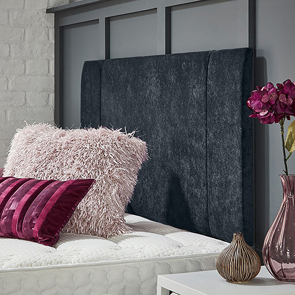 Eleganza Home Charles King Size Charcoal Naples Strutted Headboard Image 2