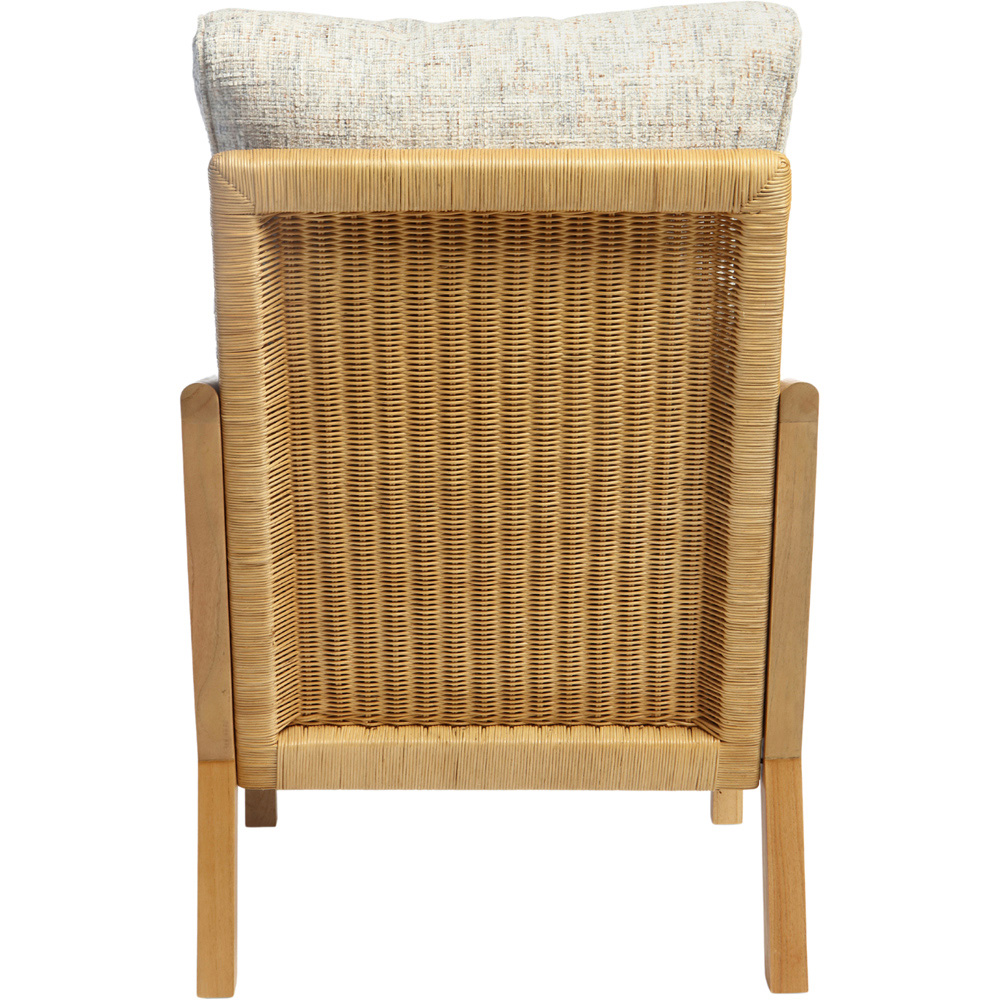 Desser Dubai Light Oak Natural Rattan Farrow Armchair Image 4