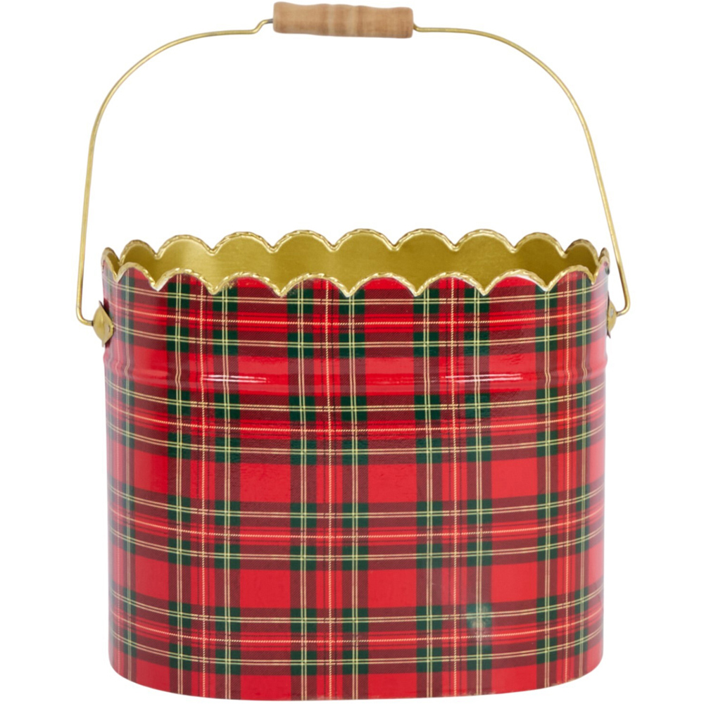Scalloped Tartan Bucket Image 3