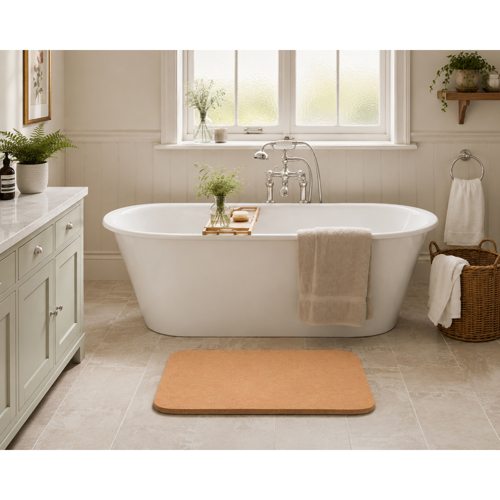 Avilo Cork Bath Mat 60 x 45cm Image 2