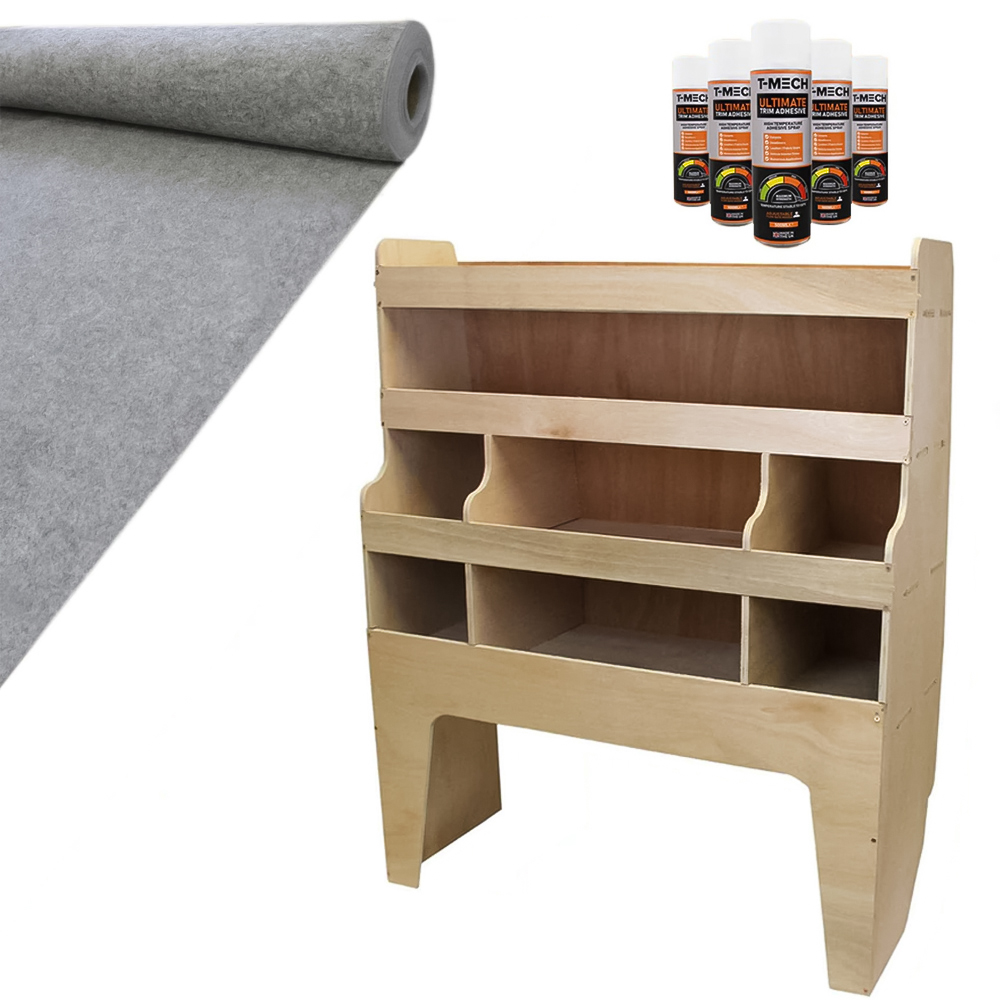 Monster Shop 11m2 Smoke Grey Van Lining Glue and VW Transporter Rack Image 6