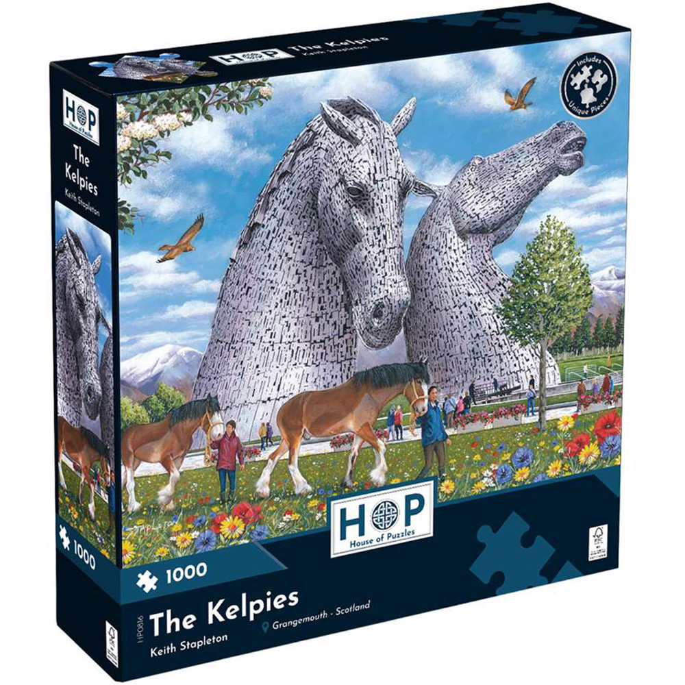 The House of Puzzles The Kelpies 1000 Piece Jigsaw Puzzle Image 2