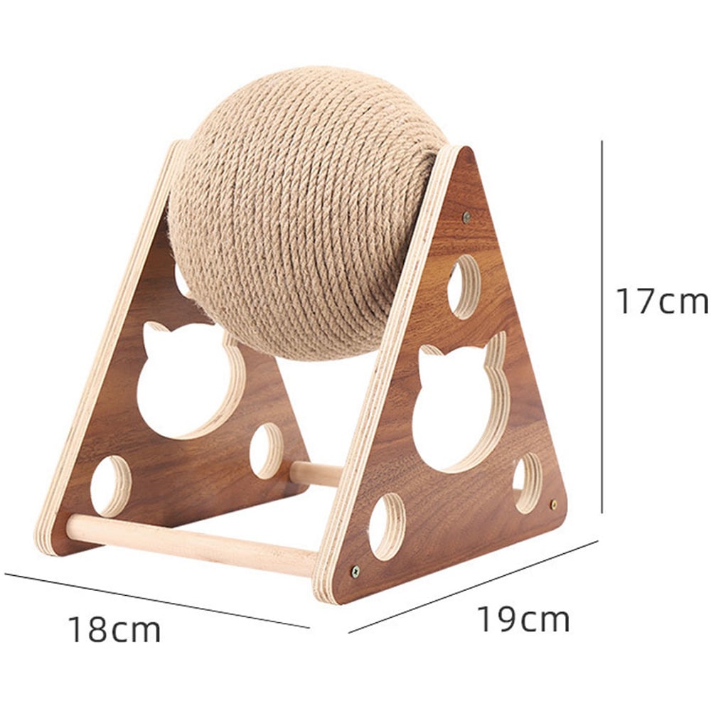 H&O Direct Natural Sisal Cat Scratching Ball Toy Image 6
