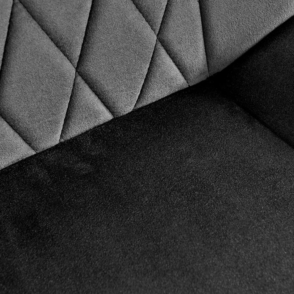 Furniturebox Arona Cesano Marble Effect 6 Seater Dining Set White Chrome and Black Image 8