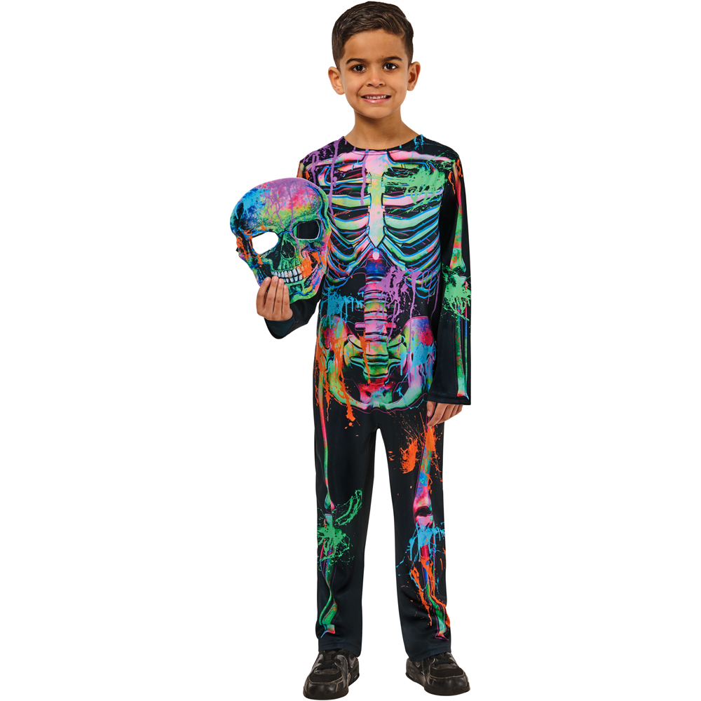 Rubies Masquerade Kids Bonesky Graffiti Skeleton Costume XS Image 2