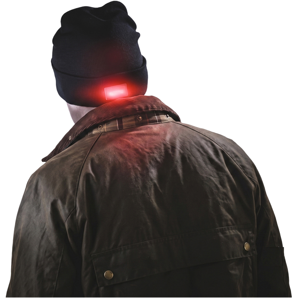 Avilo Head and Back Detachable Hands-Free LED Soft Knitted Beanie Image 2