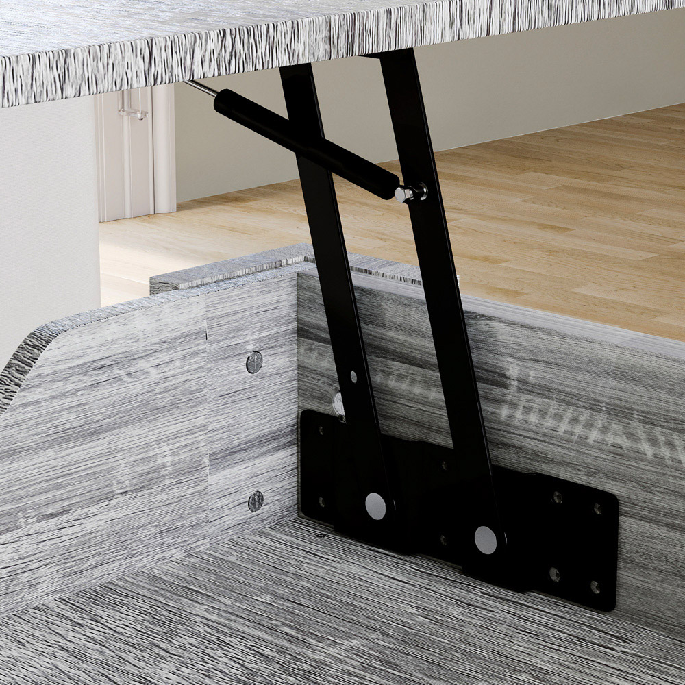 Vida Designs Grey Wood Lift Up Coffee Table Image 6