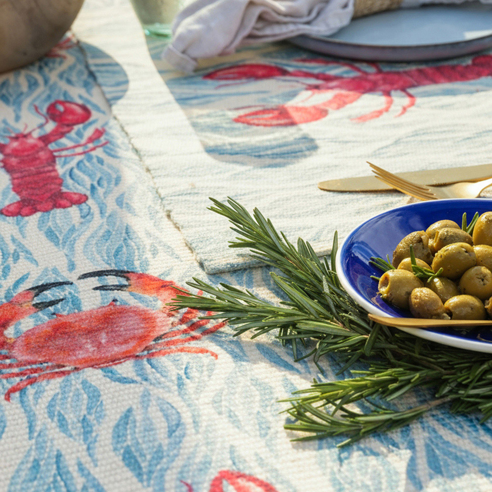 Wylder Blue Abersoch Table Runner 180 x 35cm Image 5