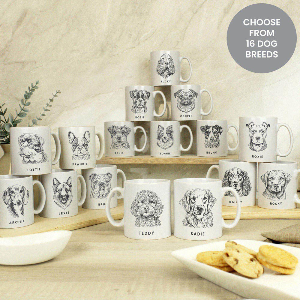 Personalised Memento Personalised Dog Breed Mug Image 4