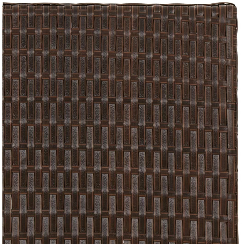 vidaXL Brown Polyrattan Foldable Garden Table Image 6