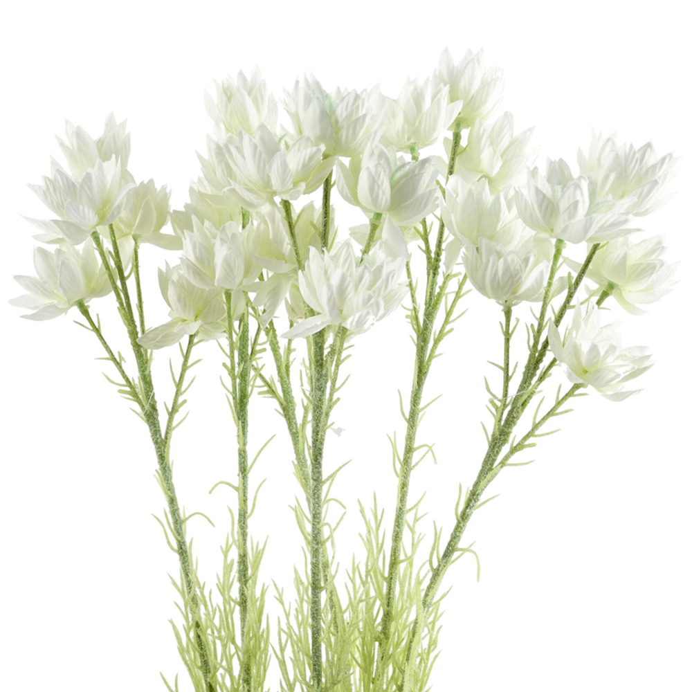 Leaf 30 White Starflower Artificial Stem Flowers 60cm 6 Pack Image 3