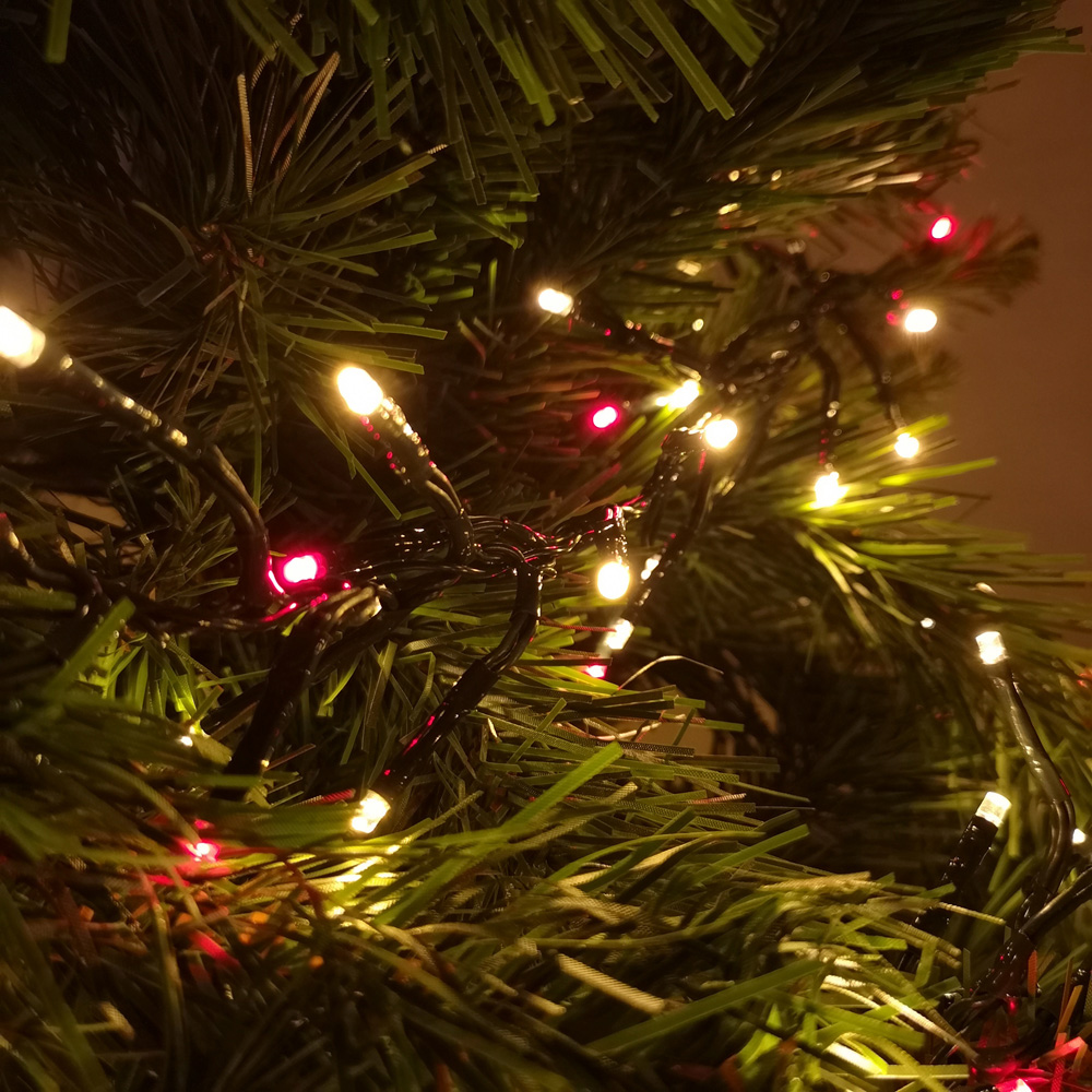 Premier ClusterBrights 720 Red and Vintage Gold LED Green Cable Cluster Light 9.3m Image 4