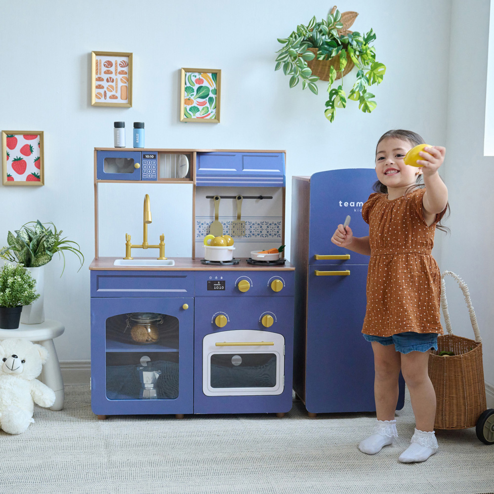Teamson Kids Little Chef Normandy Vintage Blue Play Kitchen Image 7