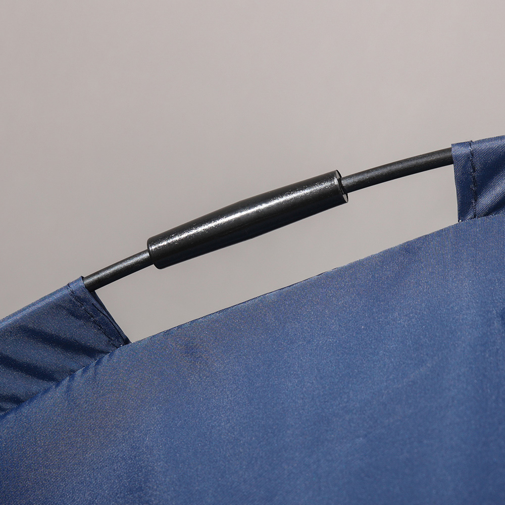 PawHut Blue Raised Pet Bed with UV Protection Canopy Image 3
