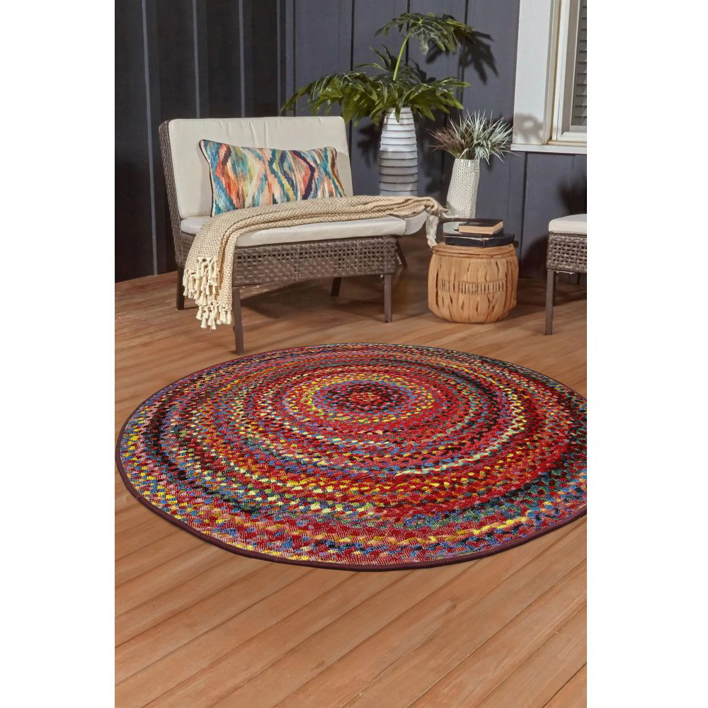 Homemaker Tropico Border Circular Rug 135cm Image 3