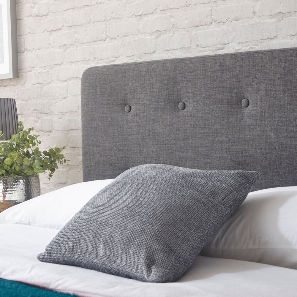 Home Source Ashbourne King Size Grey Bed Image 5